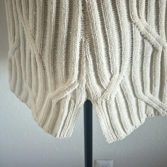 J.Jill Chenille Tunic Cream Sweater Size Petite Medium - Picture 6 of 10